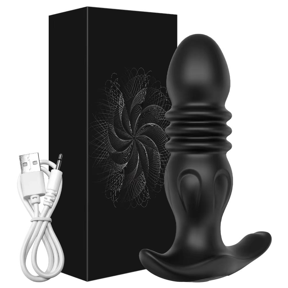 APP Control Male Thrusting Prostate Massager Vibrator for Men Gay Anal Plug Telescopic Butt Plug Female Sex Toy for Adult