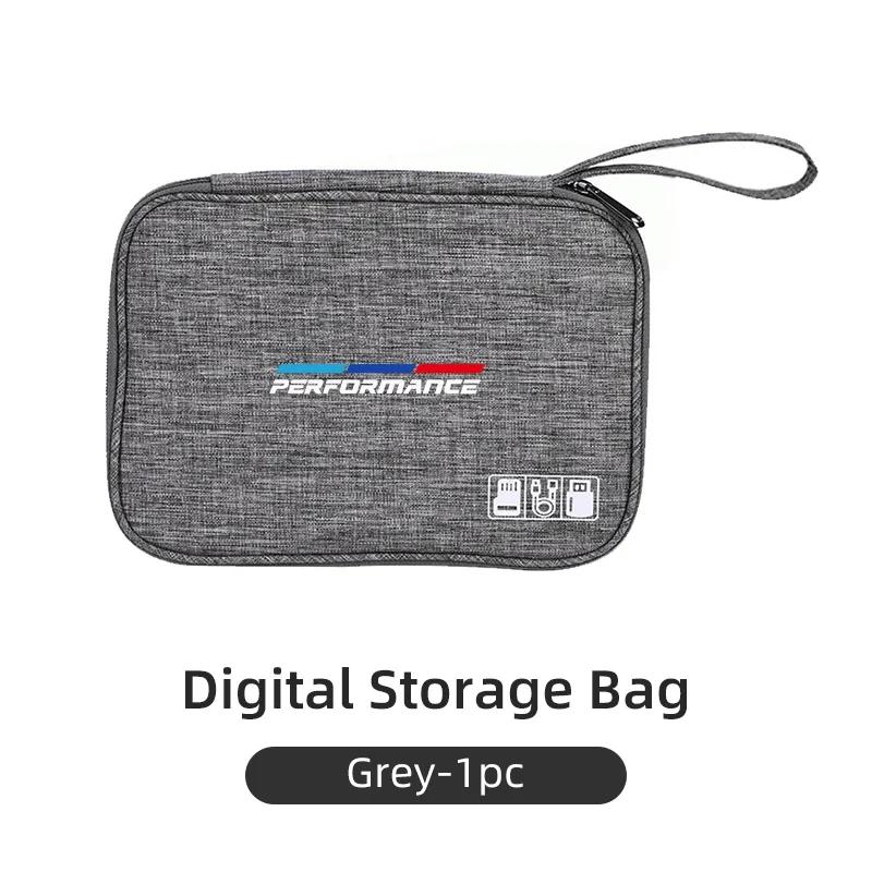 New Car Styling Digital Storage Bag Portable USB Data Cable Plug Case For BMW Motorsport X1 X3 X5 E39 E46 E90 F20 E60 F30 E