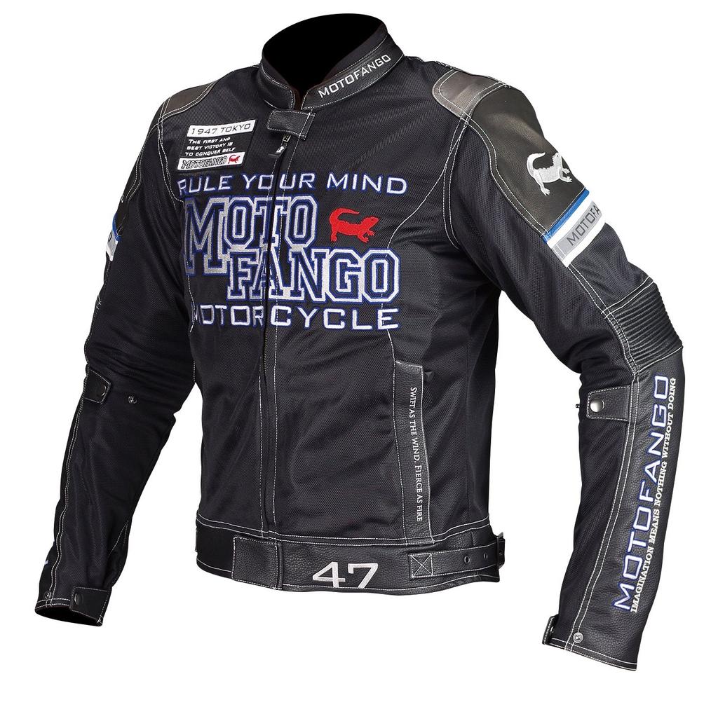 KOMINE Motocyklová jezdecká kožená síťovaná bunda černá S 1171 Pro a podzimní síťovaný materiál CE Standard Level 2 CE Standard Protector MJ-001 Spring,