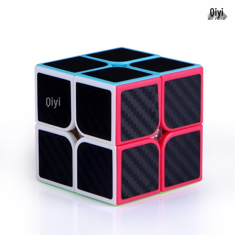 Qiyi Carbon Fiber Magic Cube Set 2x2 to 5x5 & Maple Leaf Pyramid Puzzle