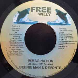 

7inch Record BEENIE MAN & DEVONTE / ZAHAIR - Immagination / Everybody Needs Love NONE Free Willy Jamaica Reggae, Ska & Dub Used