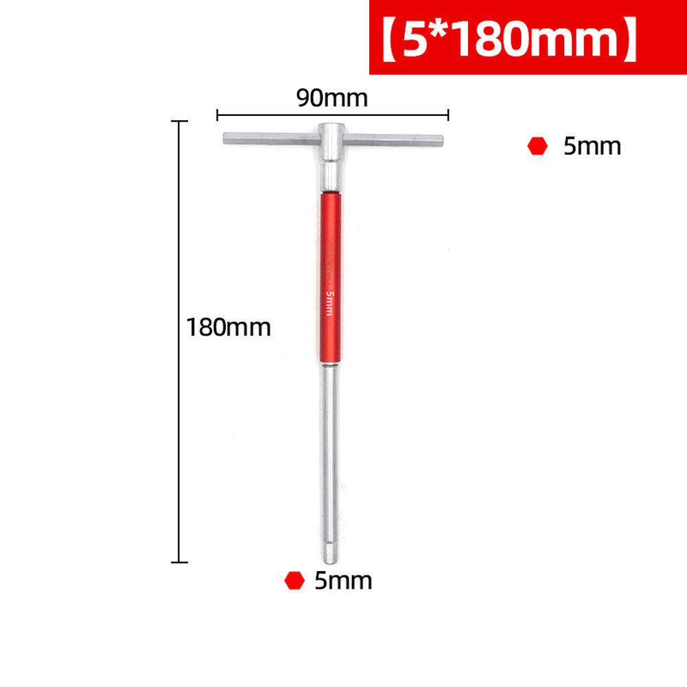 Extended T-Socket Wrench Screwdriver T Type Hex Spanner 2-10mm Chromium Vanadium Steel For Mechanical Repair Hand Tool