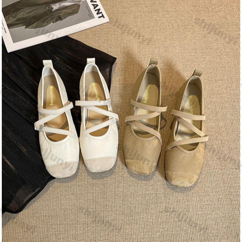 Fashion Large Size Women's Shoes 2025 Summer New Fashion Luxury Breathable Slip on Flats Lightweight Comfortable Soft Sole Ballet Shoes