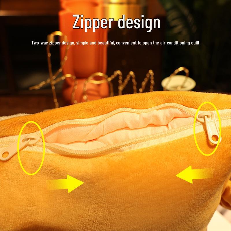 Foldable 2-in-1 Pillow Blanket: Thickened Office Nap, Sofa & Car Cushion