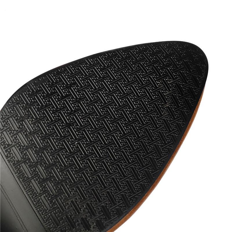 Women's High-heeled Boots Autumn and Winter New Simple Temperament Solid Color Large Size Versatile Medium Boots