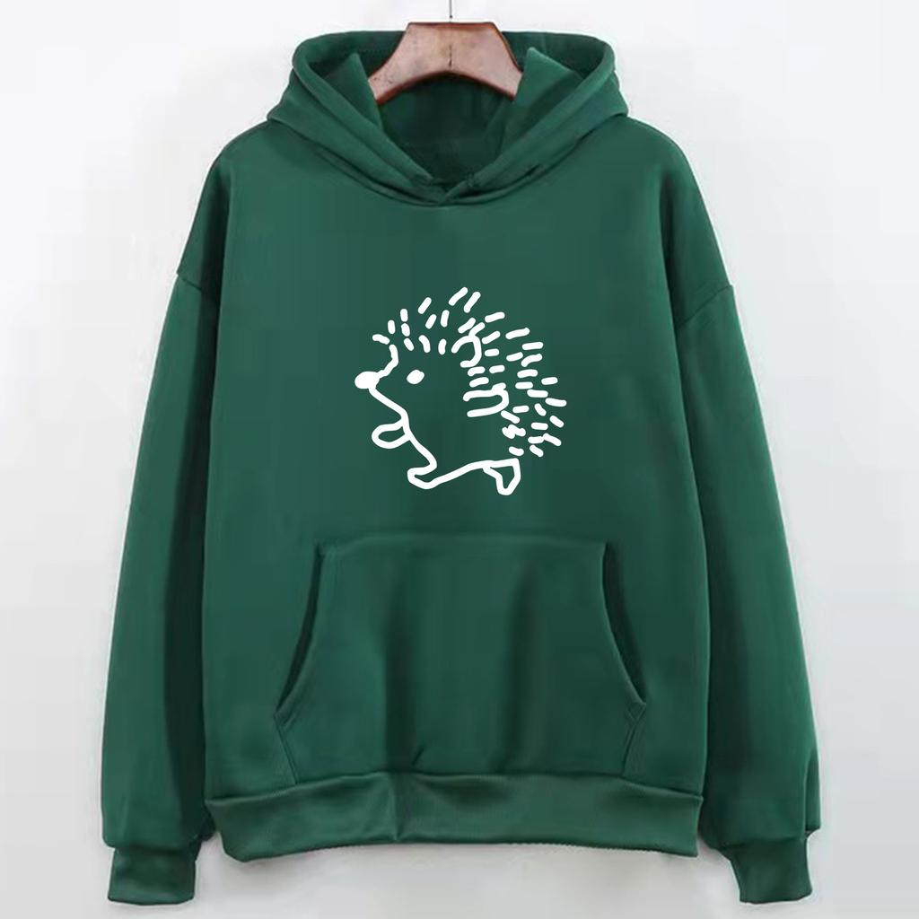 HedgehoginsHooded Sweatshirt for Men and Women, Couple Outfit, Autumn and Winter Korean Style, Trendy Loose Lazy Sweatshirt,