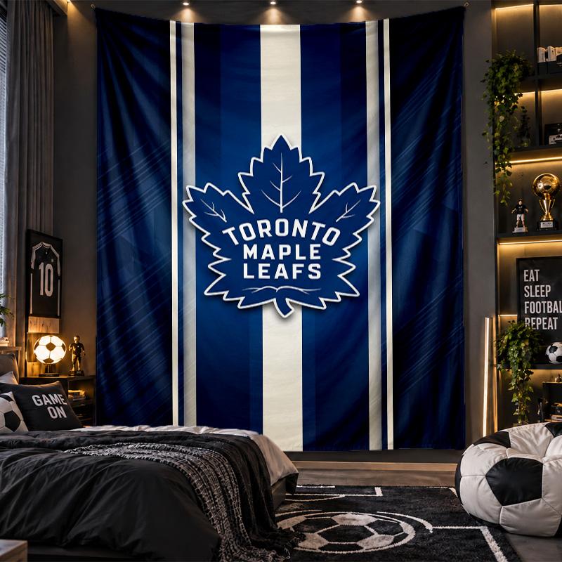 Wall Hanging Tapestry Toronto Maple Leafs Print Cloth for Living Room Bedroom Home Decor
