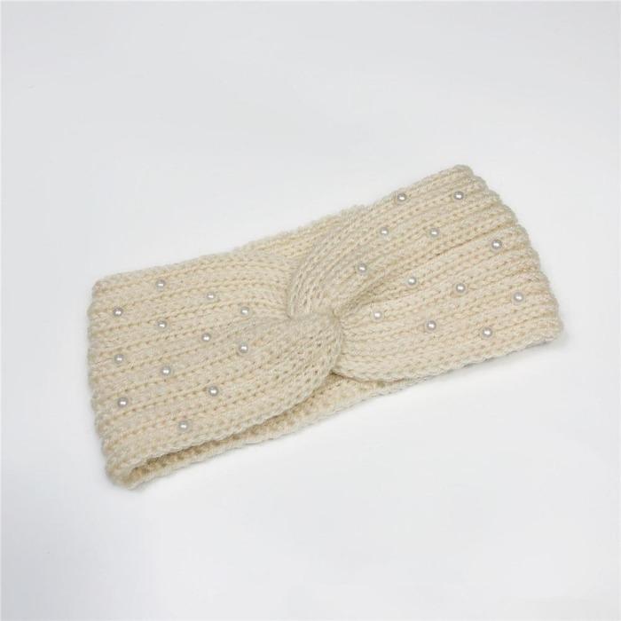 Winter Warmer Ear Knitted Headband Turban For Lady Women Elastic Wool Hairband Wide Stretch Headwear Headwrap Hair Accessories