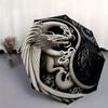 Yin Yang Dragon Circular Art Print - Decorative Wall HangingUmbrella, Portable 3-Fold Umbrella for Men & Women,Christmas Gift ES219