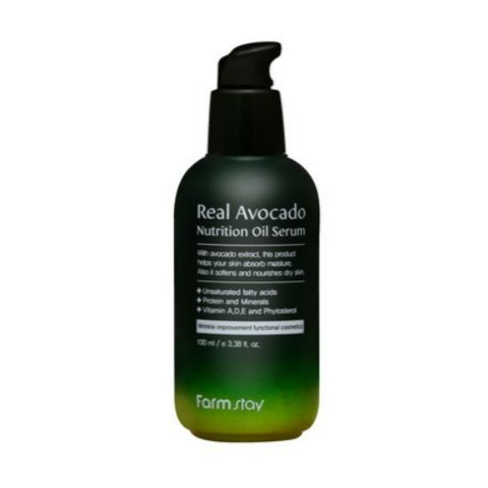 FARMSTAY Real Avocado Nutrition Oil Serum Deep Nourishing Moisturizing Glow Essence 100ml