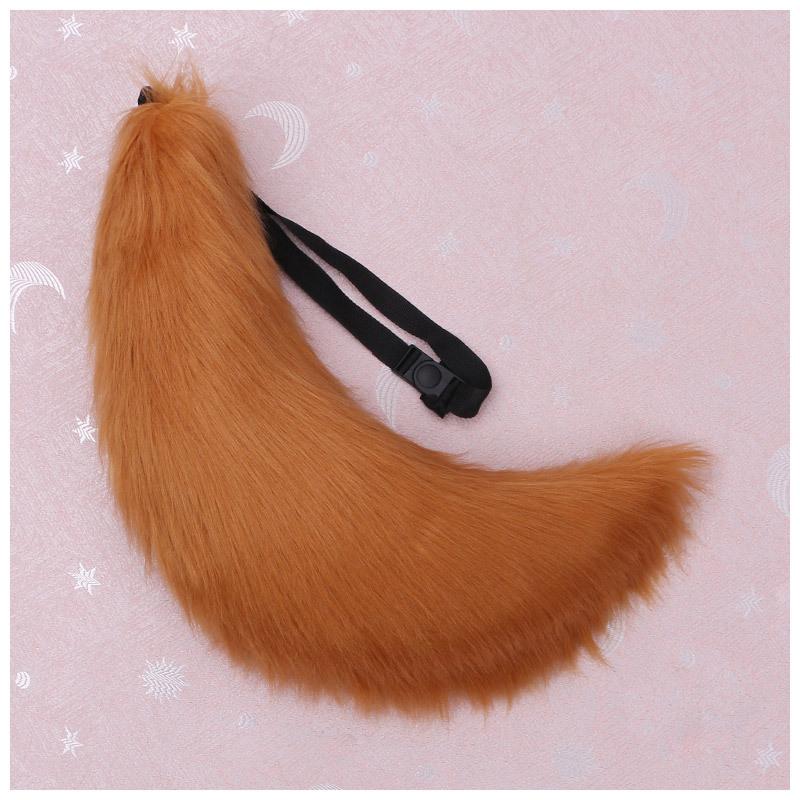 Adjustable Belt Fox Tail Cat Fur Furry 70cm Anime Fox Tail Cosplay Prop Carnival Party Xmas Anime Accessories Halloween Costume