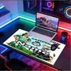 Custom Name Personalized Club Santos Laguna Pattern Mousepad, Laptop PC Desk Mat, Decorative Desk Mat for Home Keyboard Pad Gift