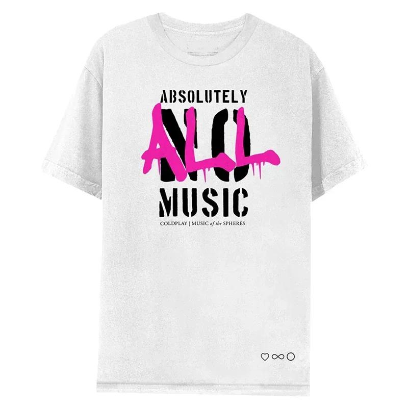 2025 Classic Coldplay Band T Shirt British Rock Music Men and Women Casual T-Shirt Short Sleeve Tee Cotton Tops Summer Clothing