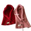Balaclava Internet celebrity hat female Korean winter warm scarf integrated headgear ear protector wool hat knitted hat