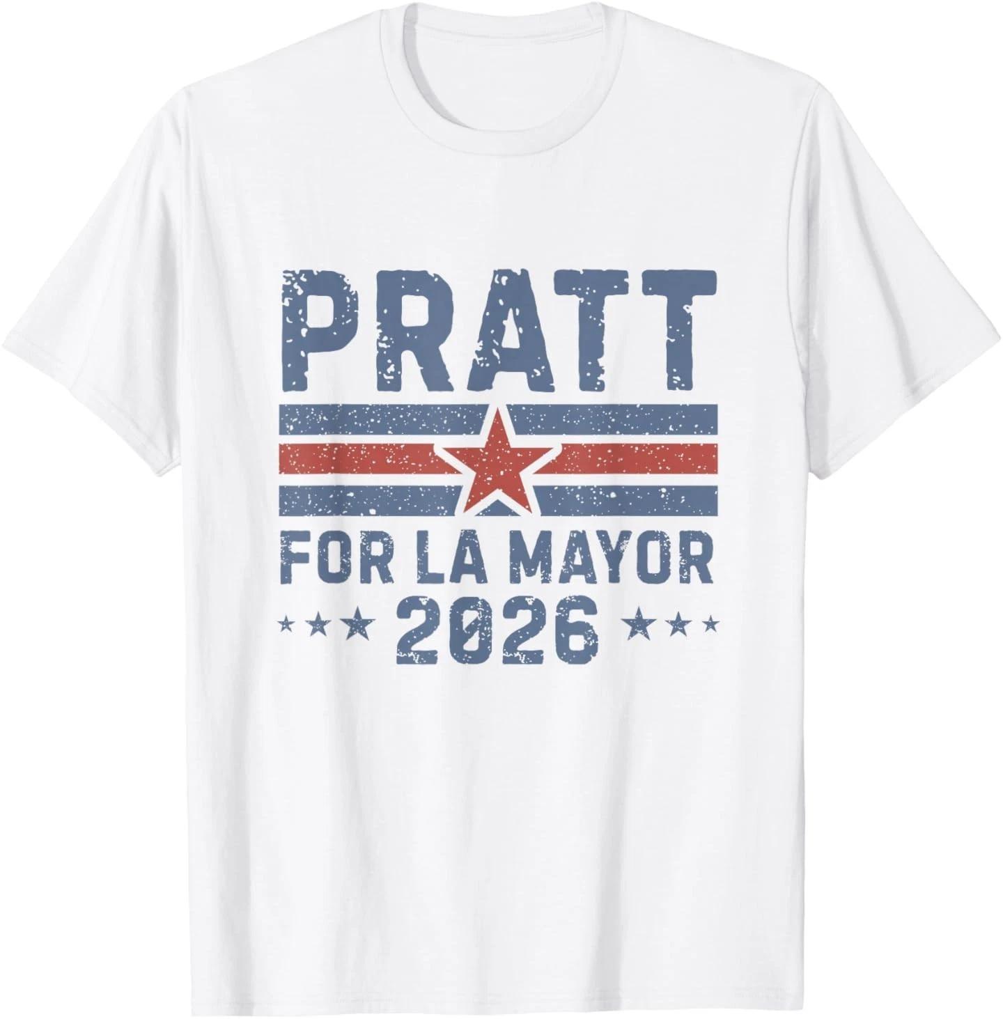 Pratt for Mayor of Los Angeles 2026 - Vintage T-Shirt S