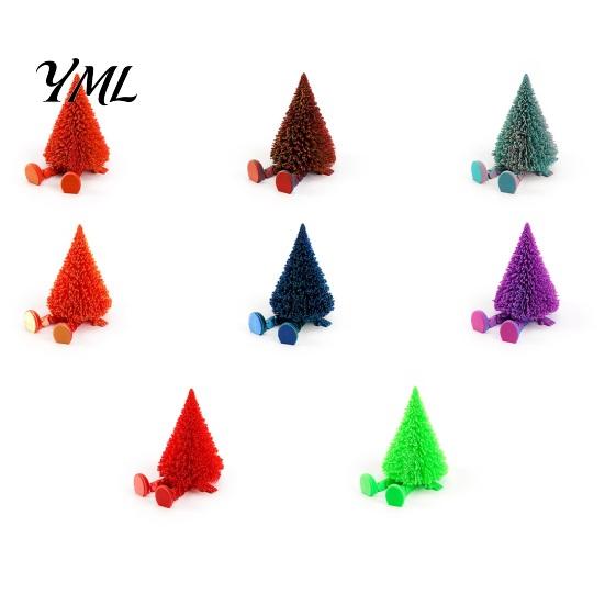 Holiday Atmosphere Decorations Christmas Tree Figure, Flexible Movable Joints 3D Printed Unique Creative Gifts Ornament, Festive Figure for