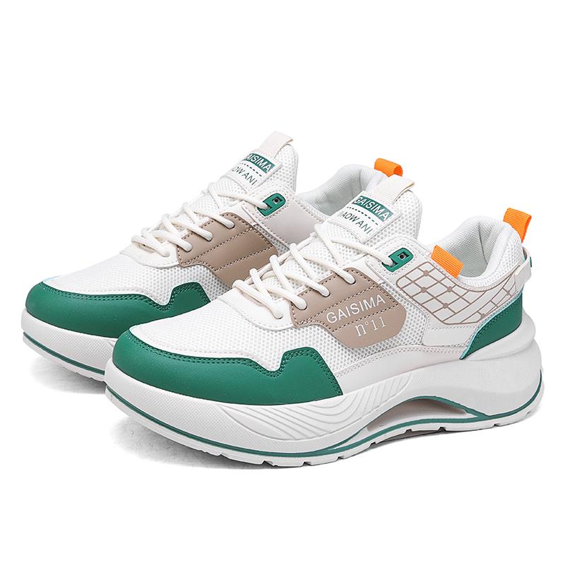 Men Casual Sneakers Board Shoes Outdoor Walking Fashion Mesh Breathable 2025 Trendy Shoe Thick Soled Comfort Male Footwear