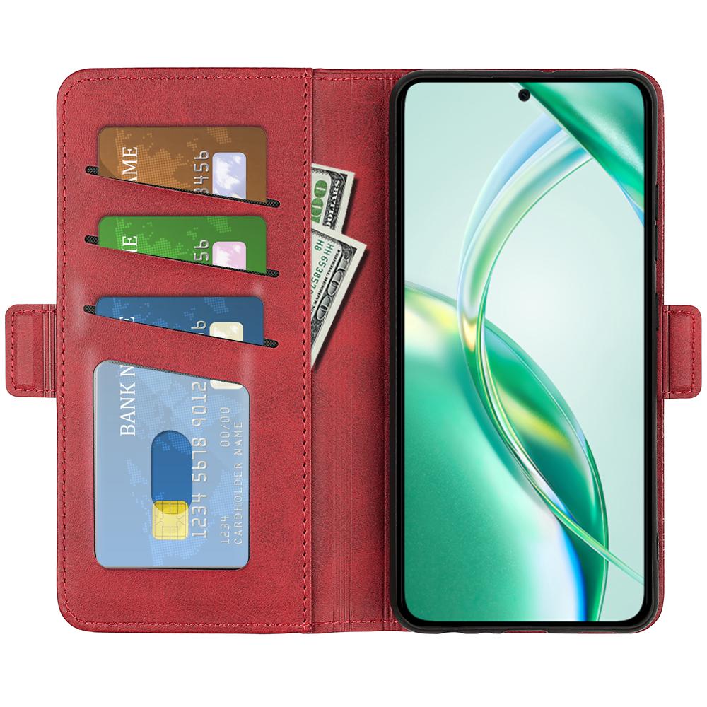 

Для Honor 200 Smart 5G/X7c 4G Чохол-підставка Шкіра теляти Гаманець Чохол для телефону Brown