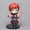 6 styles 9cm Anime Naruto Figures PVC Q Version Doll Gaara Kakashi  Figure Room Decoration Anime Figure