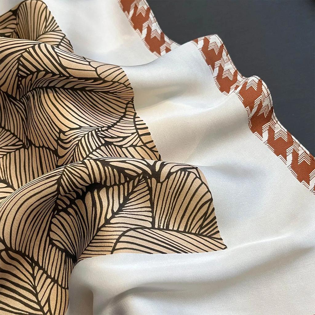 Women Imitation Silk Scarf Foulard Neckerchief Square 70cm Hairbands Shawls Wraps Bandana  New