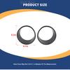 Car ABS  Front Headlight Ring Lamp Decoration Cover Stickers For Jeep Wrangler JL JT Gladiator 2024 Up Car Accessories
