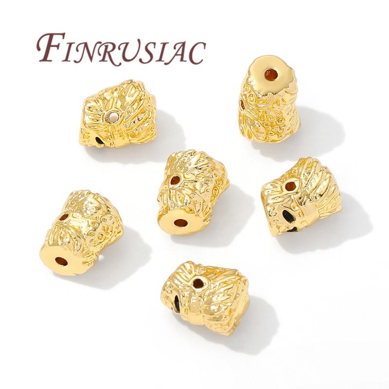 10mm Spacer Beads 18K Gold Plated Bracelets&Necklace Beads Accessories,Separator For Beads,DIY Jewelry Making Supplies