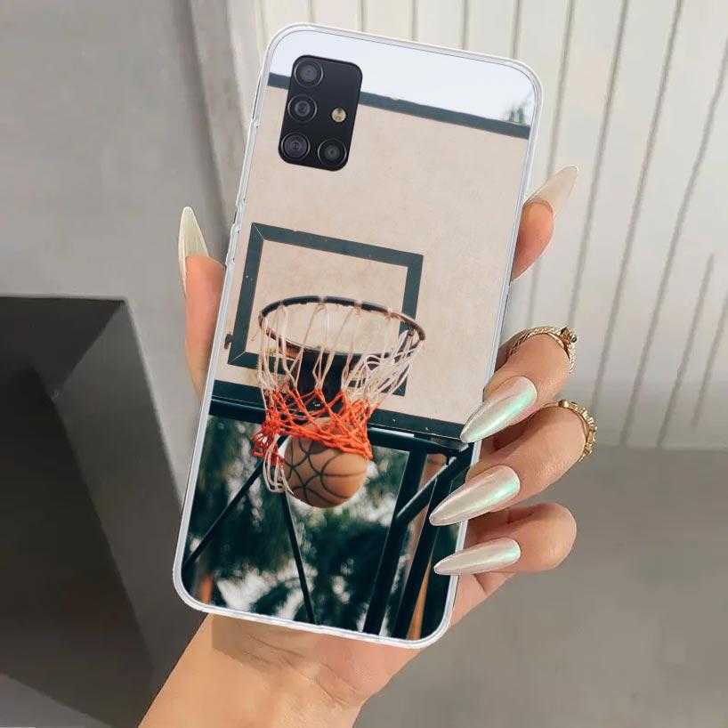 Basketball Basket Sports Phone Case for Samsung Galaxy A52 A32 A22 A12 A02S A50S A30S A10S Note 20 Ultra 10 Plus S10 A31 A20 A71