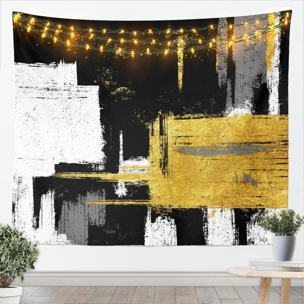 Hot Pink Black White Tapestry For Kids Boys Girls Abstract Morden Wall Art Buffalo Check Wall Hanging Blanket Bedroom Decor