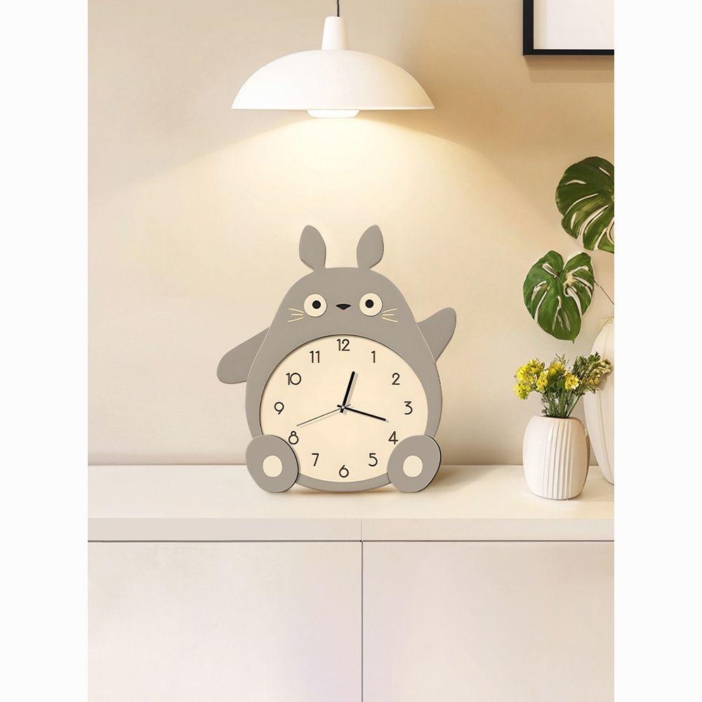Dragon Cat Wooden Style Wall Clock Decorative Painting, New Decorative Painting Clock for Dining Room, Wall Clock for Living Room