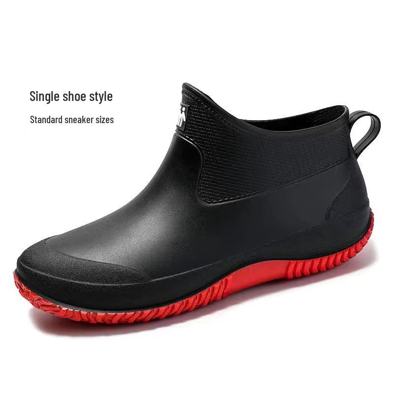 

2023 Men s Non-slip Low-top Rain Boots - Waterproof Shoes for Car Washing & Kitchen Use 38