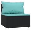 Vidaxl 4-Piece Lounge Set With Cushions, Poly Rattan