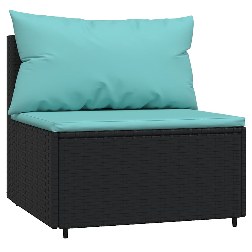 Vidaxl 4-Piece Lounge Set With Cushions, Poly Rattan