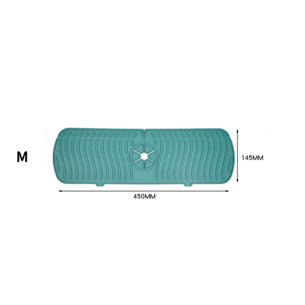 3 Size Kitchen Silicon Faucet Absorbent Mat Sink Anti-Splash Countertop Protect  Bathroom Soap Drainer Box Rack Draining Pad