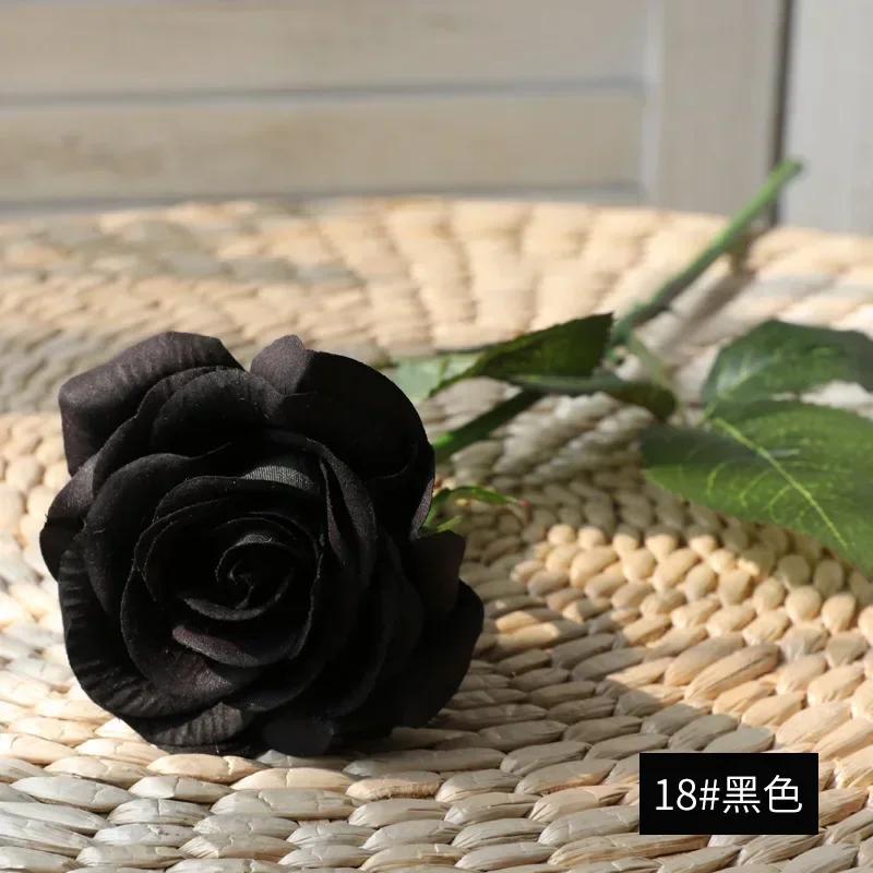 Latex Real Touch Rose Artificial Silicone Rose Flowers for Wedding Home Party Decoration Fake Flower Christmas New Year Gift