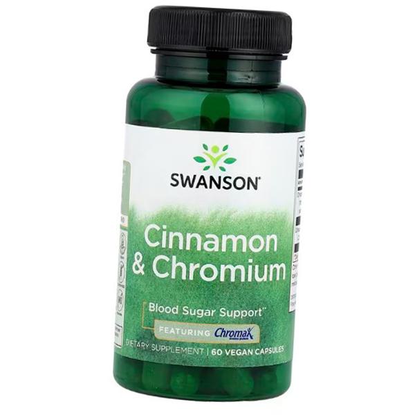 

Cinnamon and Chromium Extract, Swanson 60 Vegcaps (71280328) 60vcaps