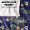 JQ Licensing Jl-Jp-Jq Silky Tiki Flower Fishing Supersoft Blanket
