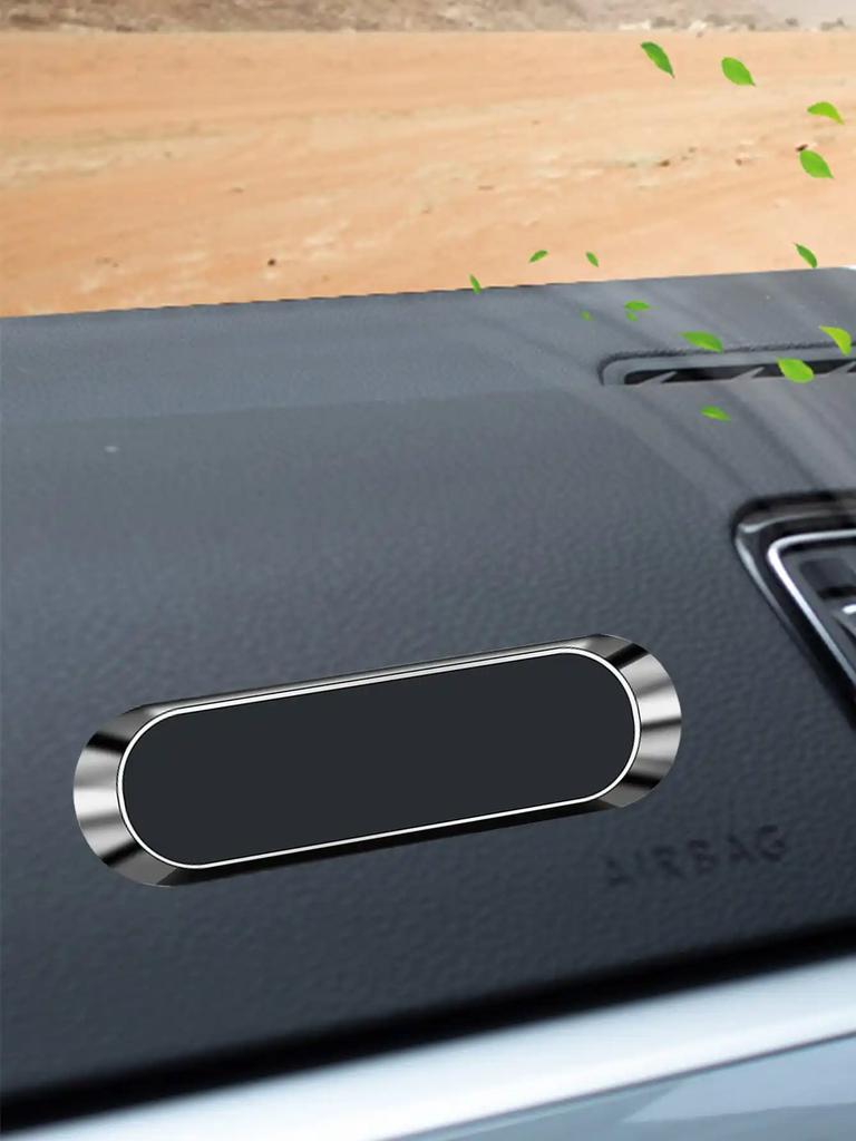 Simple Mini Strip Shape Magnetic Car Phone Holder Car Accessories 9*2.4MMStrong Magnetic Magnets Nano-markless Glue