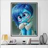 Disney Diamond Painting Inside Out Plush Healing Illustration Diamond Mosaic Cross Stitch Diamond Inlaid Room Decoration Gift