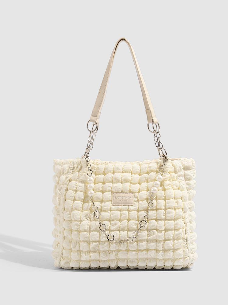 

This year s popular milk huhu cloud puff bag women s 2025 new large-capacity commuter tote bag shoulder bag tide