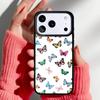 Cute Butterfly Phone Case for iPhone 17 16 15 14 13 Pro Max Back Cover for 12 11 Pro Coque