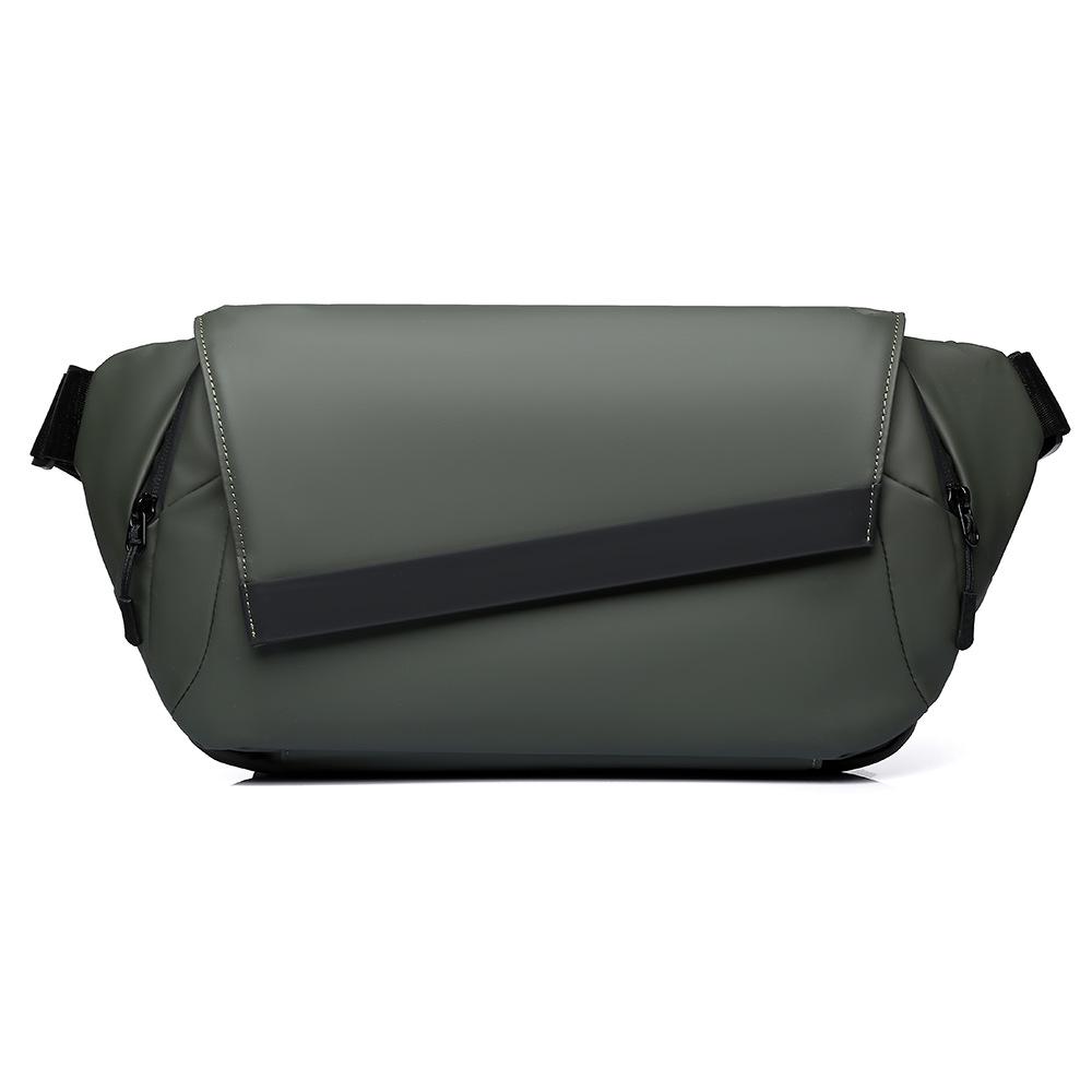 

Мужская повседневная нагрудная сумка: Трансграничный спортивный рюкзак для велоспорта и функциональная поясная сумка кроссбоди 18x31x5 cm зелёный