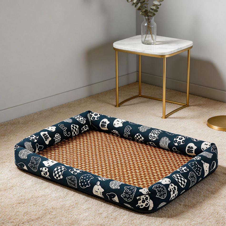 Cat Bed Summer Cooling Pet Mat House For Cats Accessories All Accessory Products Houses Beds Puppy Things Kitten Basket Cushions
