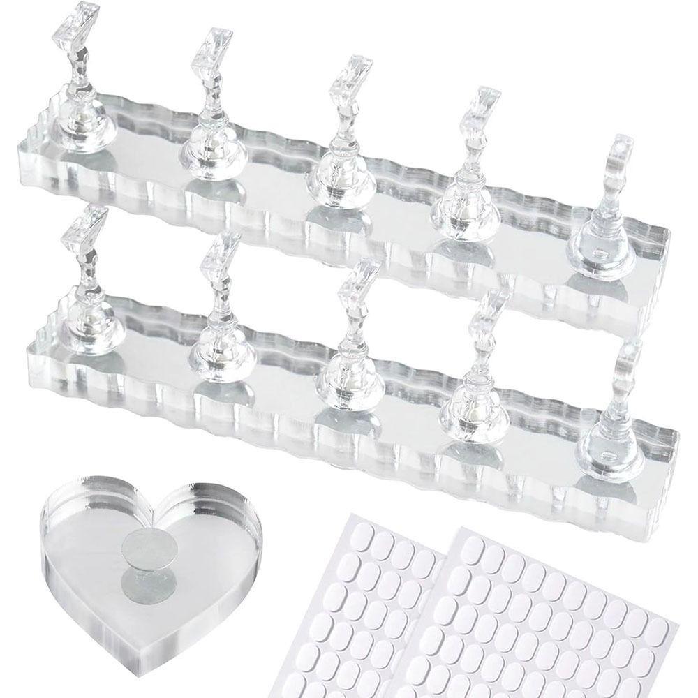 Magnetic Base Nail Holder 10 Nail Holders Nail Art Practice Holder Nail Stand  Nail Display