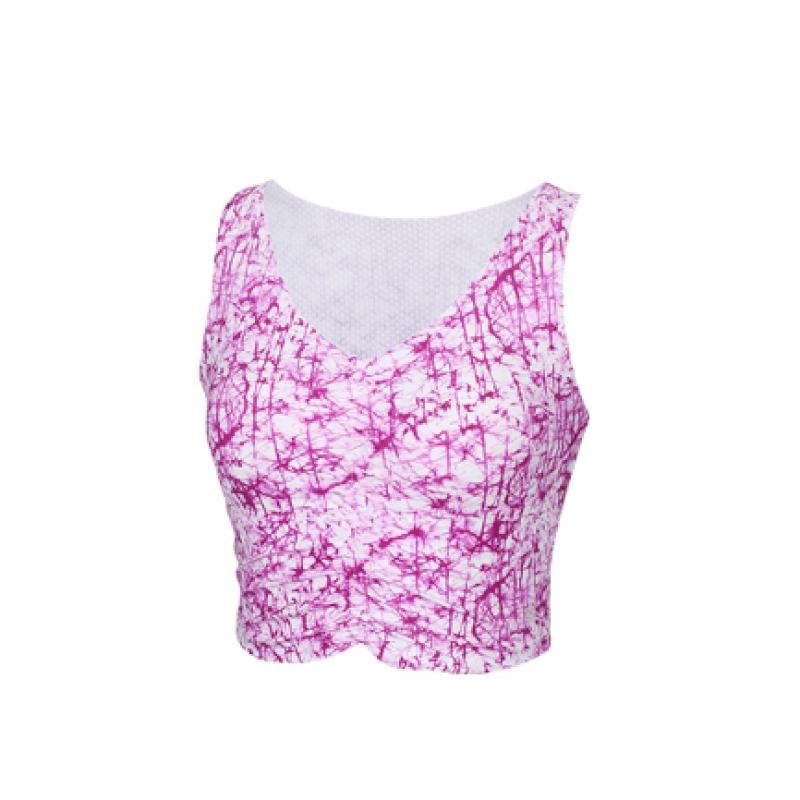 Huit Euro Jersey Shirring Bra Top Htwtb4i11t