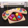 Giocattoli 3D in Legno Gioco di Pesca Magnetico Forma di Coccinella Abbinamento Blocchi da Costruzione Gioco Puzzle Animali Educazione Precoce