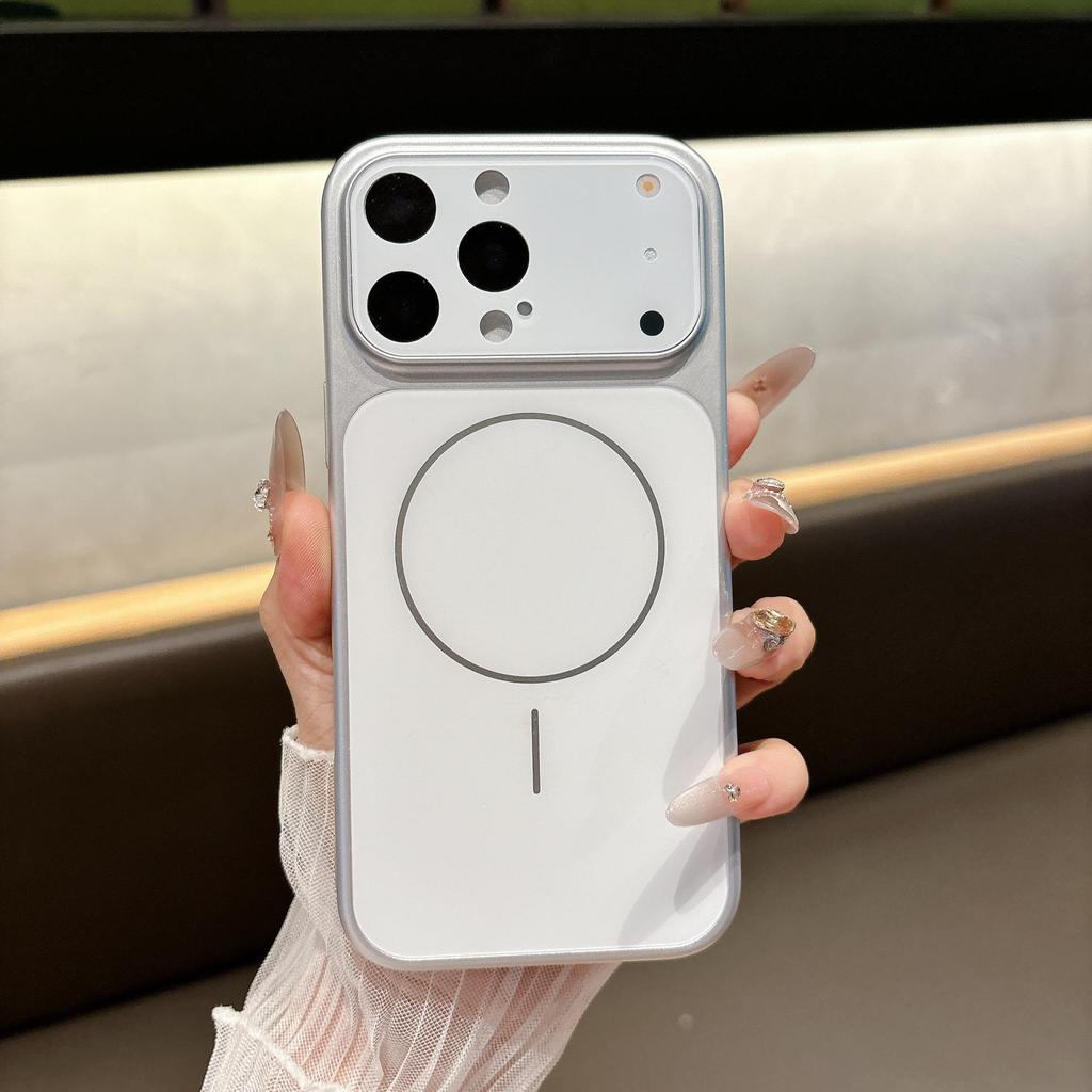Custodia Magnetica per iPhone 17 Compatibile Transfrontaliera con Sensazione al Tatto di Pelle Opaca, Copertura Completa, Protezione Anti-Caduta per Apple 16 Pro Max