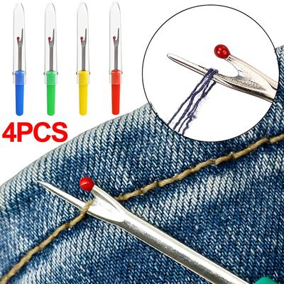 4/1Pcs Plastic Handle Sewing Thread Cutter Seam Ripper Kit Crafting Stitch Unpicker DIY Cross-Stitch Clothes Tag Remover Tools