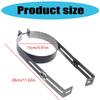 Portable Chimney Pipe Clamps Adjustable Sturdy Stainless Steel Holders for Wall Support Diameter 150 Mm Designs