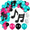 Music Tik Tok Theme Birthday Party Decorations 139pcs Balloon Arch Kit Supplies