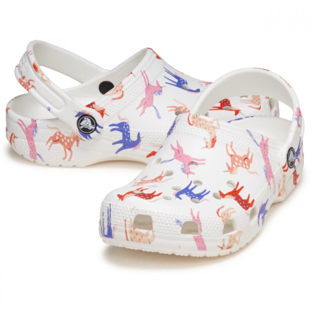 

Crocs Classic Character Print Clogs Toddler Unicorn 209697 9cd C6(130mm)
